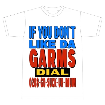 Corteiz Merch 0208 Go Suck Logo White T-Shirt