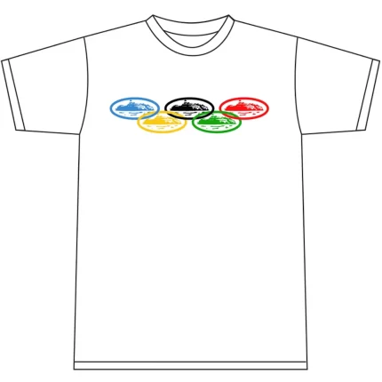 Corteiz Merch Alcatraz Olympic Logo White T-Shirt