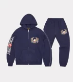 Corteiz Merch Dipset Zip Up Logo Navy Tracksuit