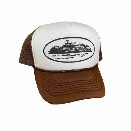 Corteiz Merch Alcatraz Logo Cocoa Beanie