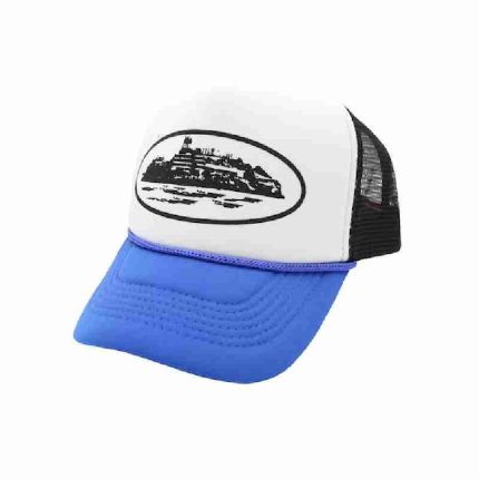 Corteiz Merch Alcatraz Logo Black/Royal Beanie