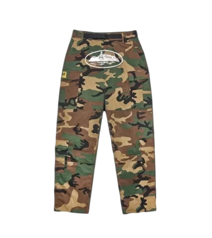Corteiz Merch Guerillaz Logo Woodland Cargo